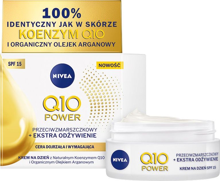 Nivea Krem do twarzy Q10 Power SPF15 przeciwzmarszczkowy 50ml