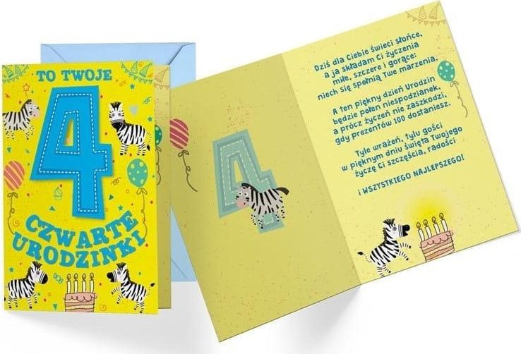 KUKARTKA Karnet B6 PR-286 Urodziny 4