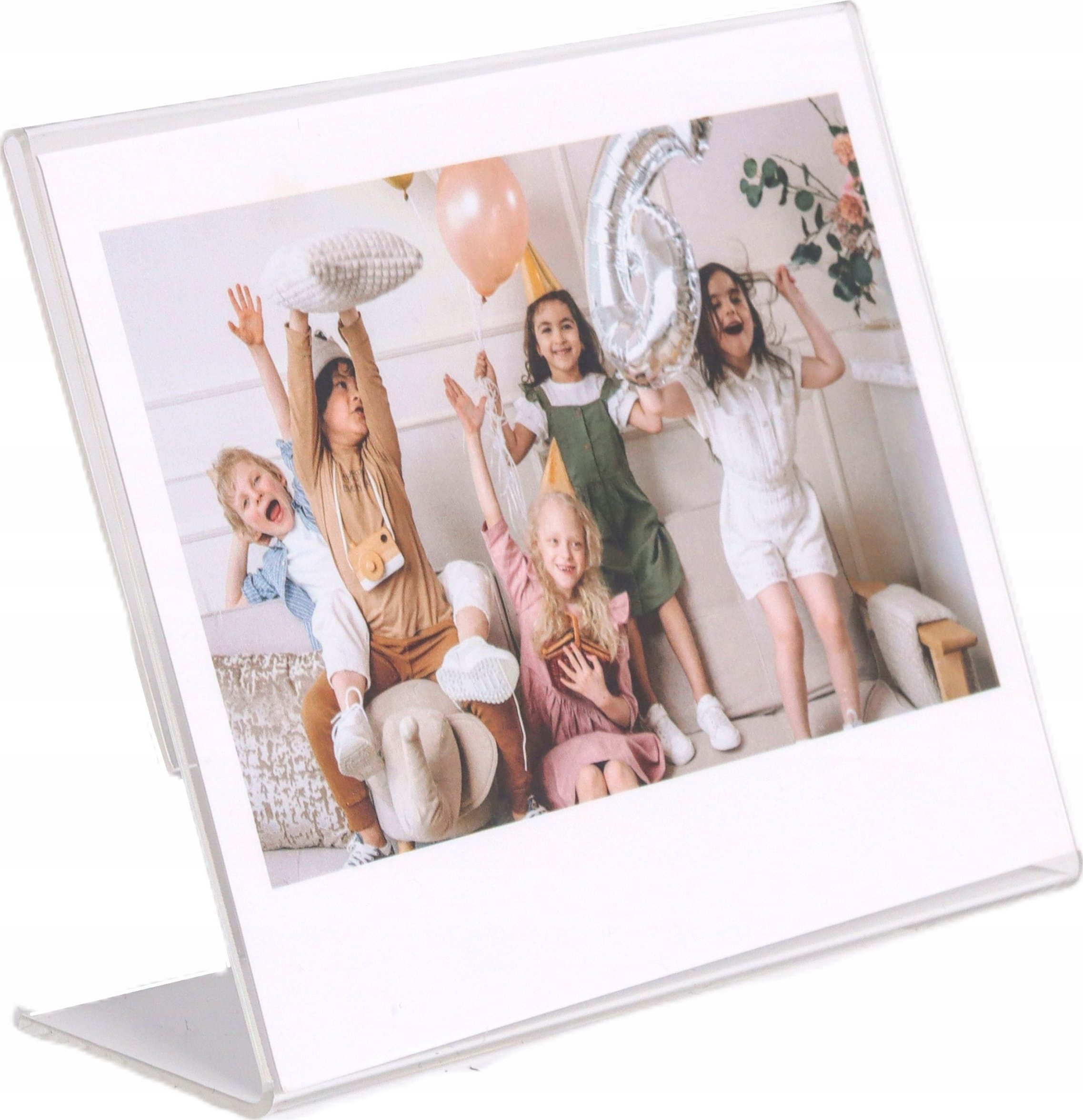 Ramka Stojąca Do Zdjęć Do Fuji Instax Wide 400 Square Polaroid 600 Sx70 Now / Przezroczysty / Orientacja Pozioma