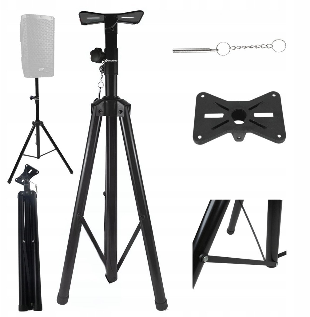 SUPRIMO SSM1 stojak tripod statyw kolumnowy żelazn