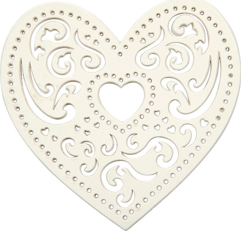 Serca ażurowe z papieru 18 sztuk