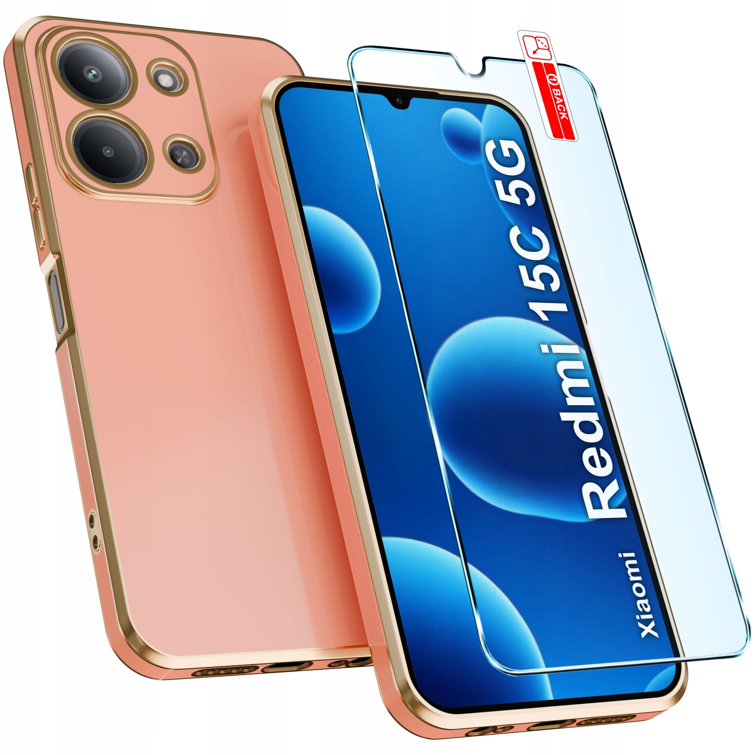 Etui do Xiaomi Redmi 15C 5G CASE ELEGANCKIE GLAMOUR SLIM + Szkło 9H