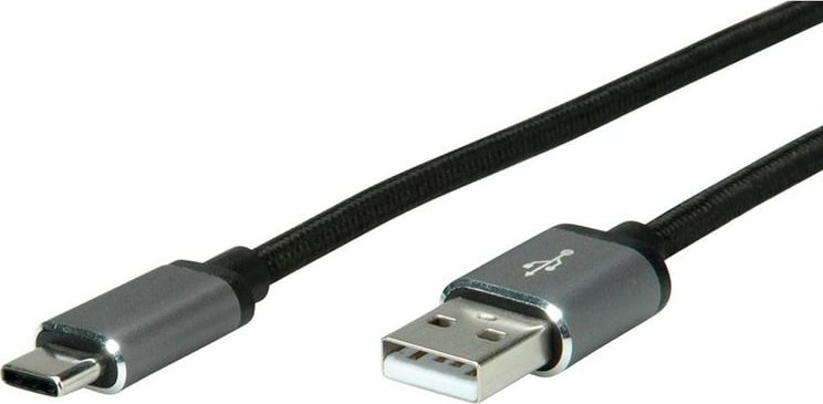 Kabel USB Roline USB-A - USB-C 3 m Czarny (11.02.9029)