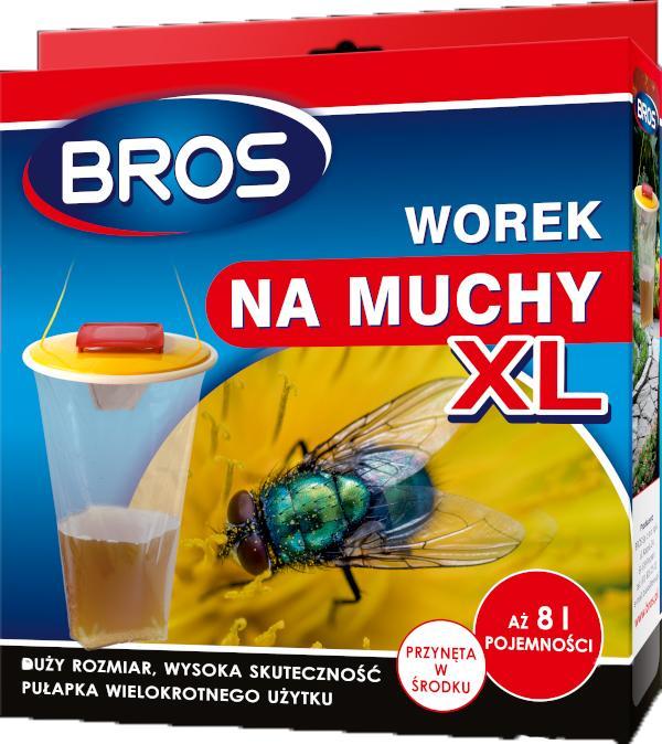 Bros Pułapka Worek na Muchy XL z Przynętą