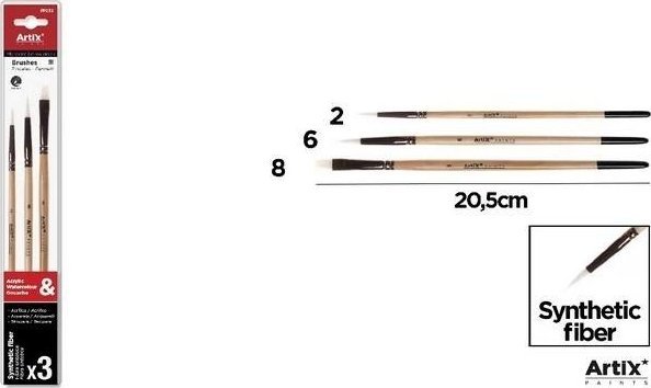 Profesjonale pędzle malarskie 3szt