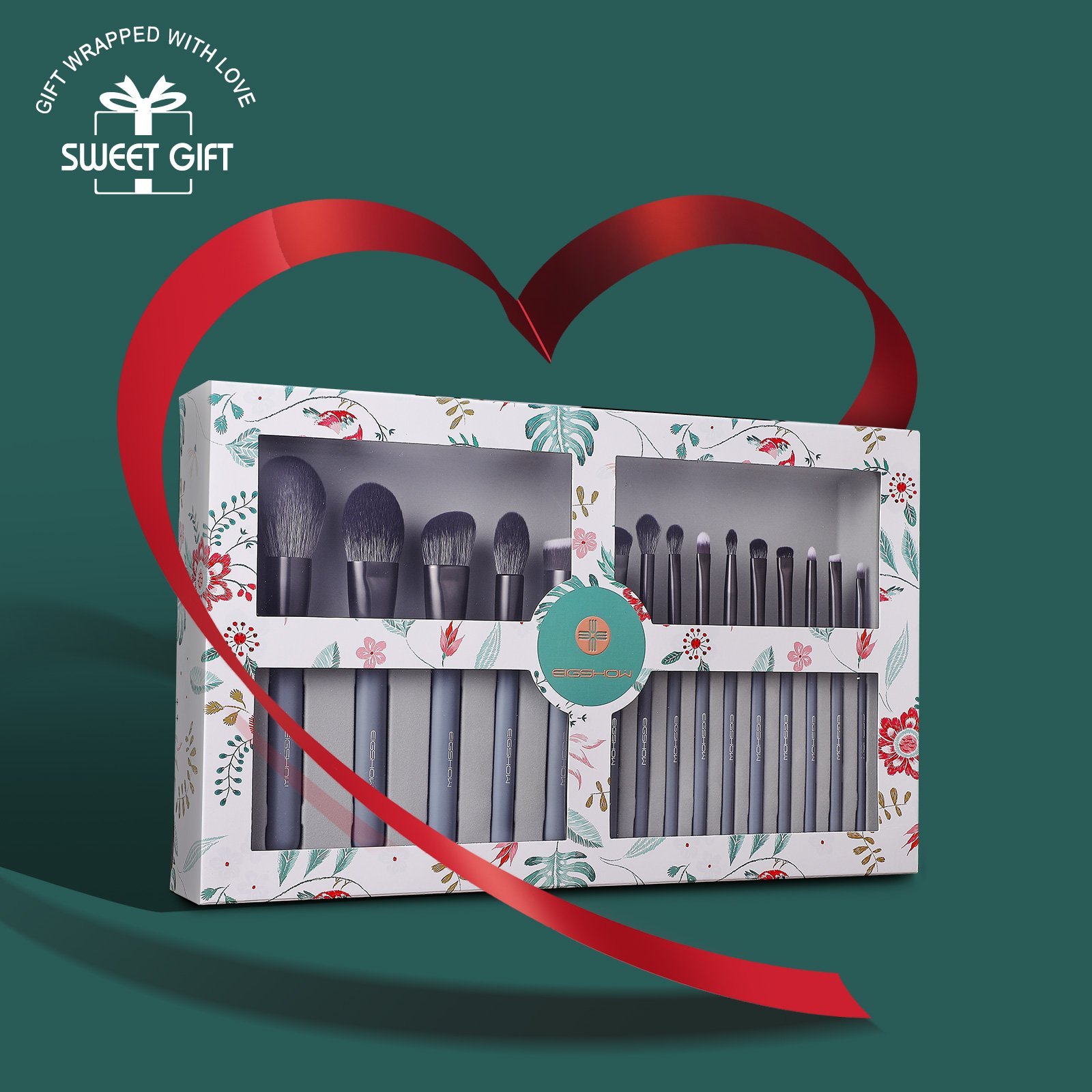 Eigshow Beauty Eigshow Zestaw Prezent 15 pędzli Grey Jade Series