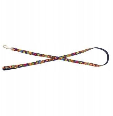 Barry King Smycz dla psa, granatowy, wzór Picasso, taśma polipropylenowa, 16mm/120cm