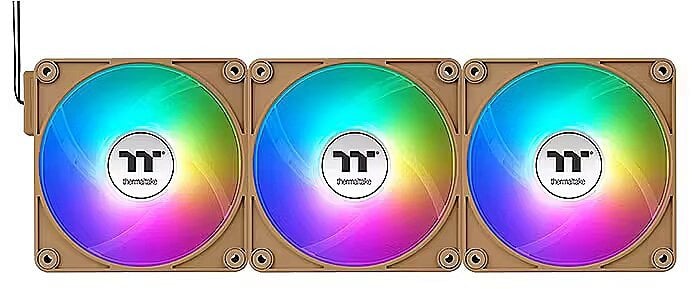 140mm Thermaltake CT140 EX Reverse ARGB Sync PC Cooling Fan Gravel Sand 3 Pack