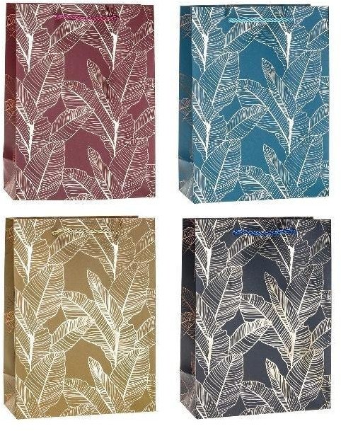 Torebka ozdobna 18x24x8cm hot-stamp mix ROZETTE