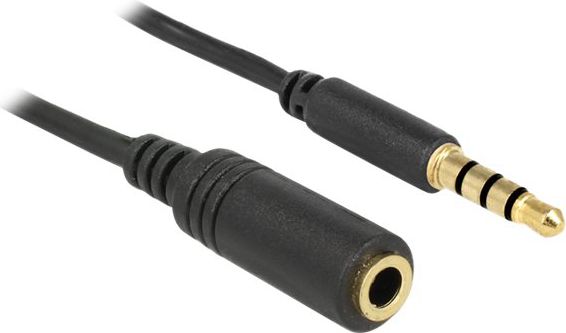 Kabel Delock Jack 3.5mm - Jack 3.5mm 2m czarny (84667)