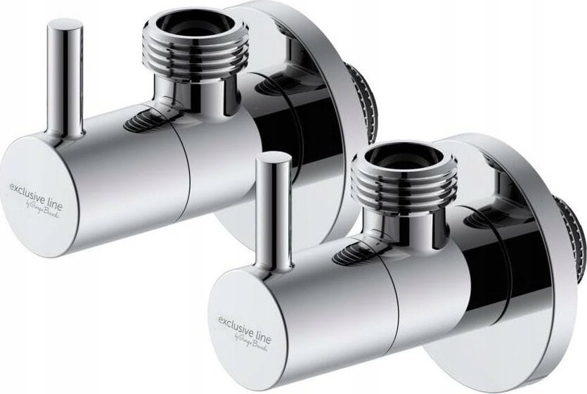 IDMAR Zawór kątowy 1/2" x 3/8" z głowicą ceramiczną 1008 - ARGO - komplet 2sztuki; AIBL_AŁKO1/2X3/8.1008KPL