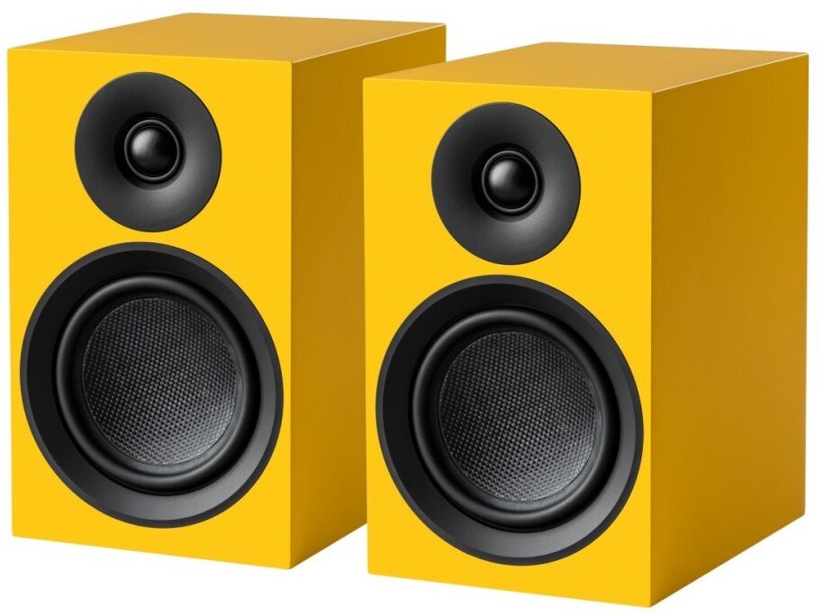 Kolumna Pro-Ject Audio Systems Speaker Box 5 E Carbon - dwudrożny system głośników półkowych - satynowa żółć