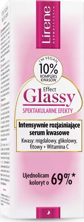 Lirene Effect Glassy Intensywnie Rozświetlające Serum Kwasowe 30ml