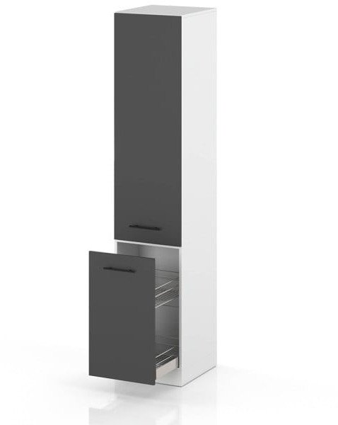 słupek kuchenny stojący modułowy 40cm szafka cargo s40 spremium szary mat