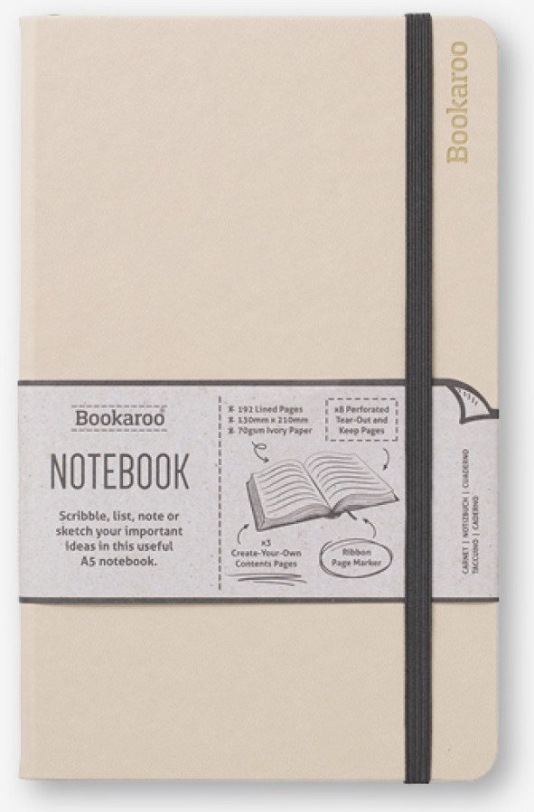 Bookaroo Notatnik Journal A5 - Kremowy