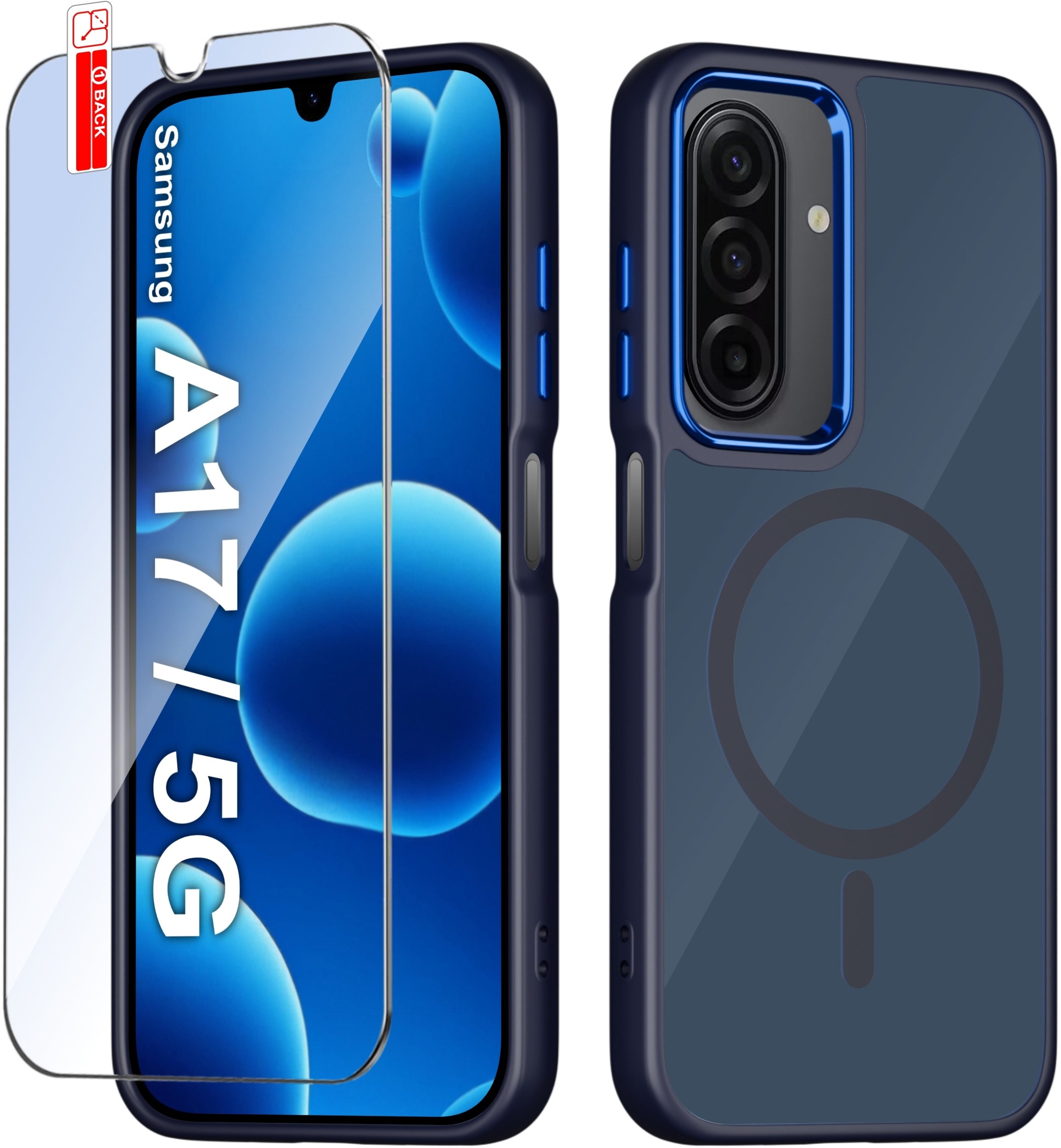 Etui do Samsung A17 5G CASE do MagSafe MATOWE Magnetyczne PREMIUM + Szkło