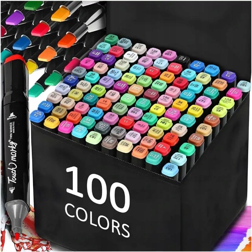 Hitbaits MARKERY ALKOHOLOWE dwustronny 100 sztuk KANZA