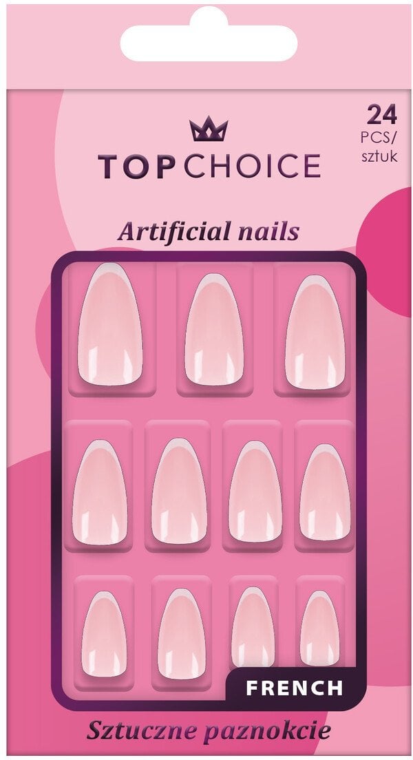 Top Choice Sztuczne paznokcie Long Almond Frech