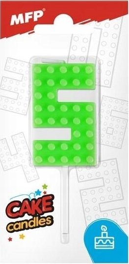 MFP paper świeczka do tortu nr 5 zielona 8800099