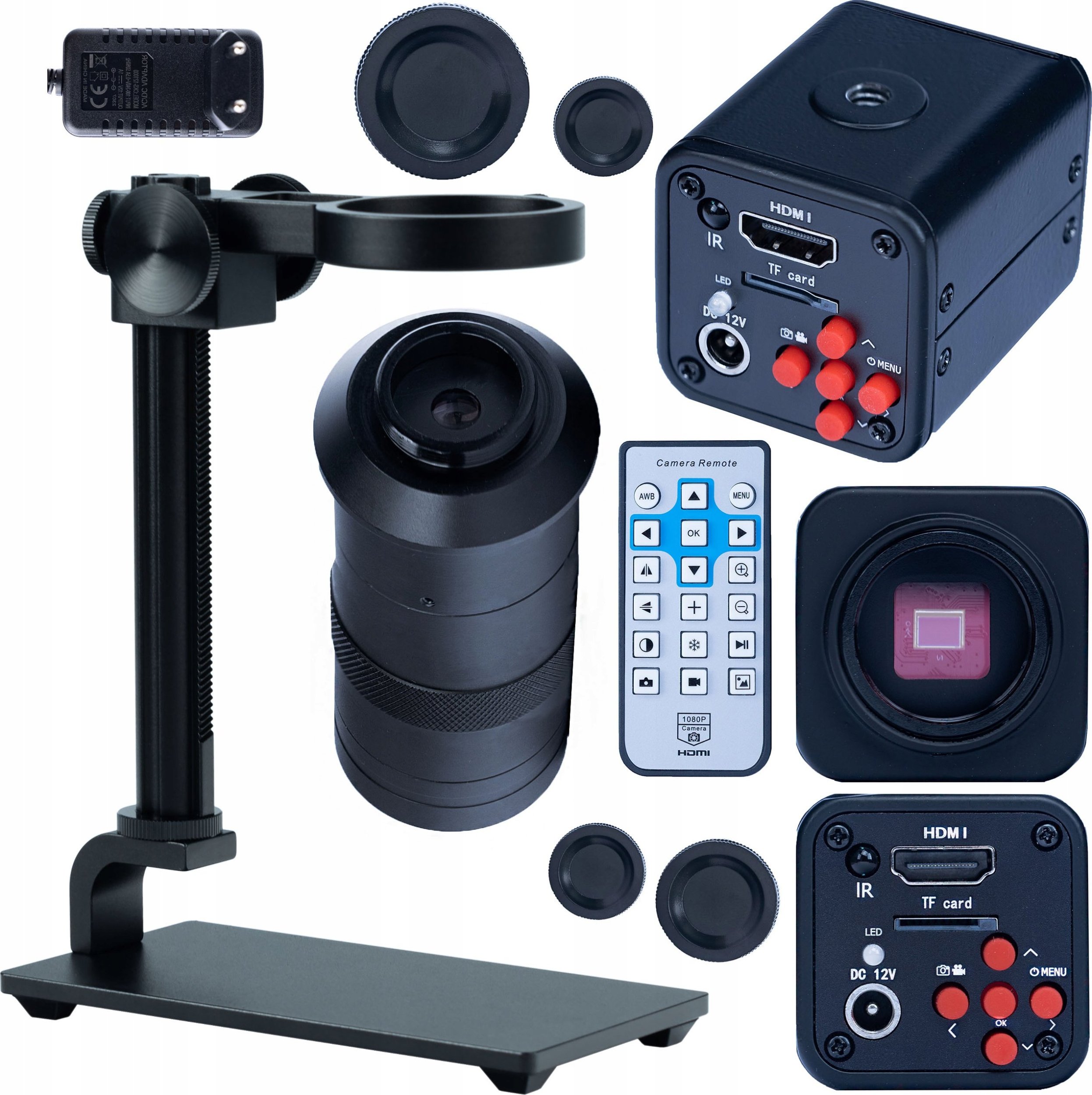 Mikroskop Rosfix MIKROSKOP CYFROWY Z KAMERĄ PLATFORMĄ I OBIEKTYWEM ZESTAW 3W1