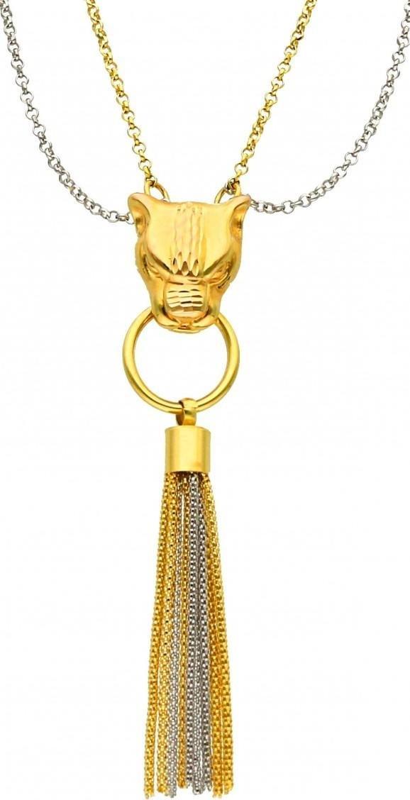 Rosanto Złoty naszyjnik z chwostami 58 cm 585 14k