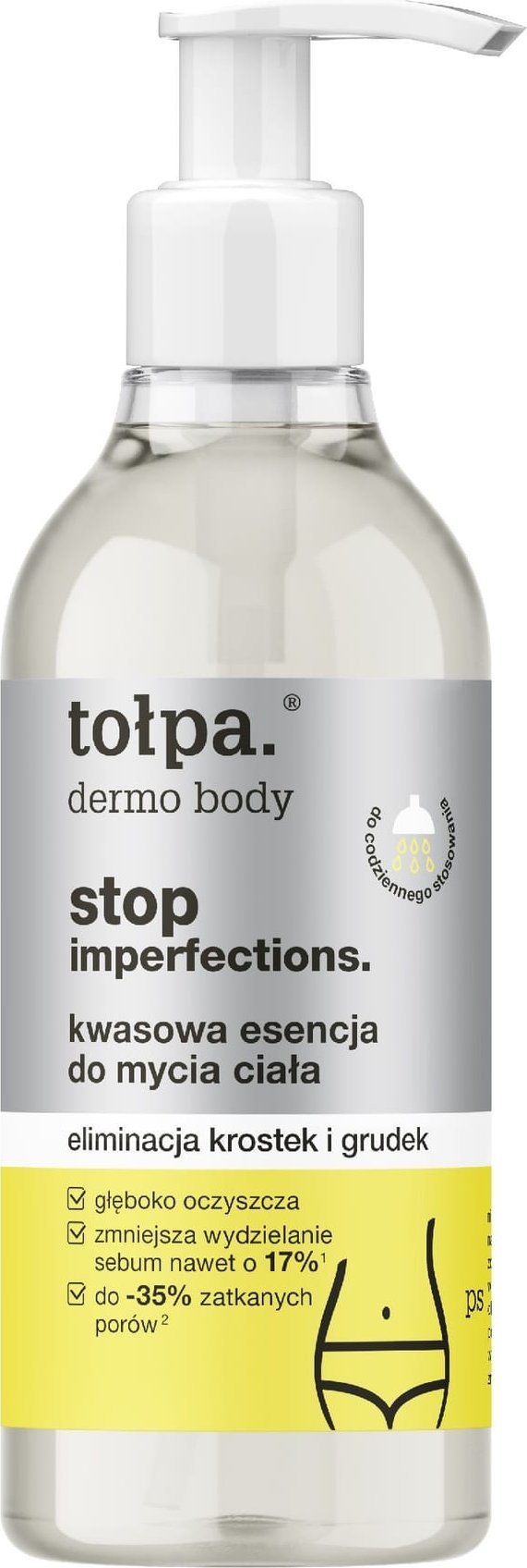TOLPA TOŁPA Dermo Body Stop Imperfections Kwasowa Esencja do mycia ciała - eliminacja krostek i grudek 300 ml