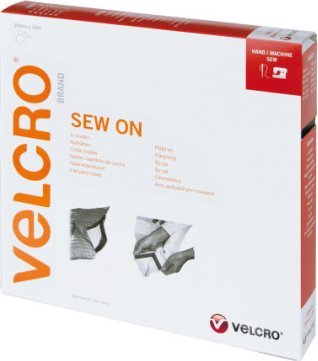 Velcro VELCRO rzep z haczykami i pętelkami do szycia 20 mm x 10 m czarny