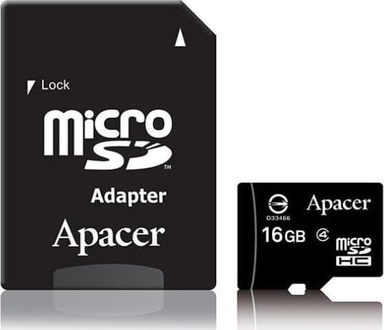 Apacer Karta pami�ci Secure Digital Card, 16GB, micro SDHC, AP16GMCSH4, Class 4, bez adaptera, EOL