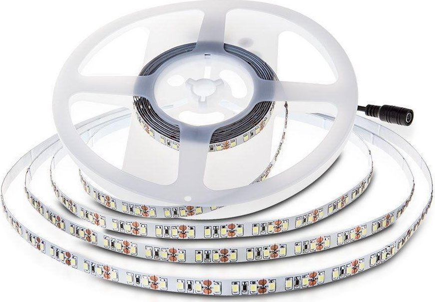 Taśma LED V-TAC SMD2835 1200LED 24V IP20 Podwójne PCB 10mb 7,5W/m 120LED/m VT-2835-7.5 4000K 750lm