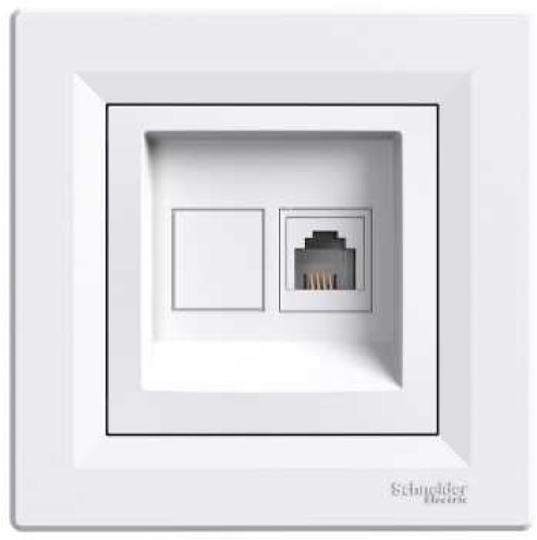 Schneider Electric Gniazdo telefoniczne 1xRJ11 białe - EPH4100121