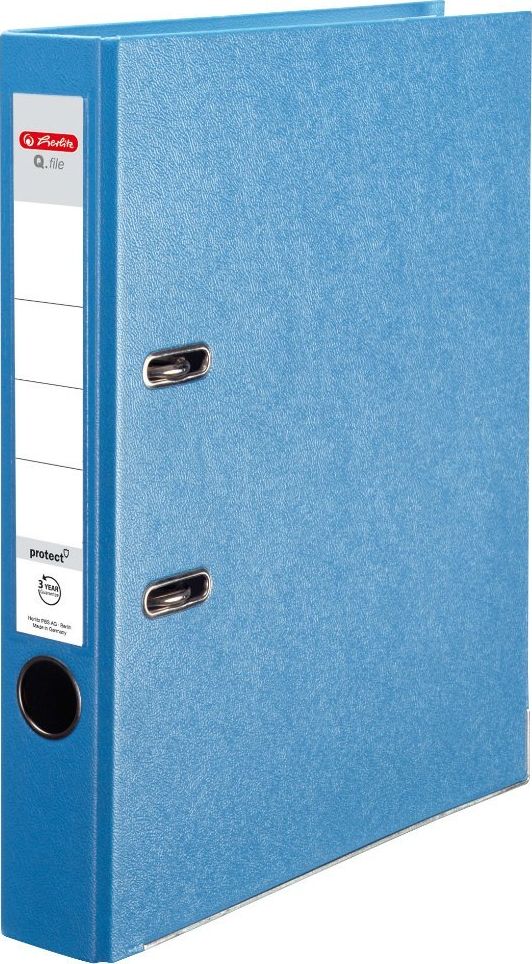 Segregator Herlitz dźwigniowy A4 50mm niebieski (WIKR-071341)