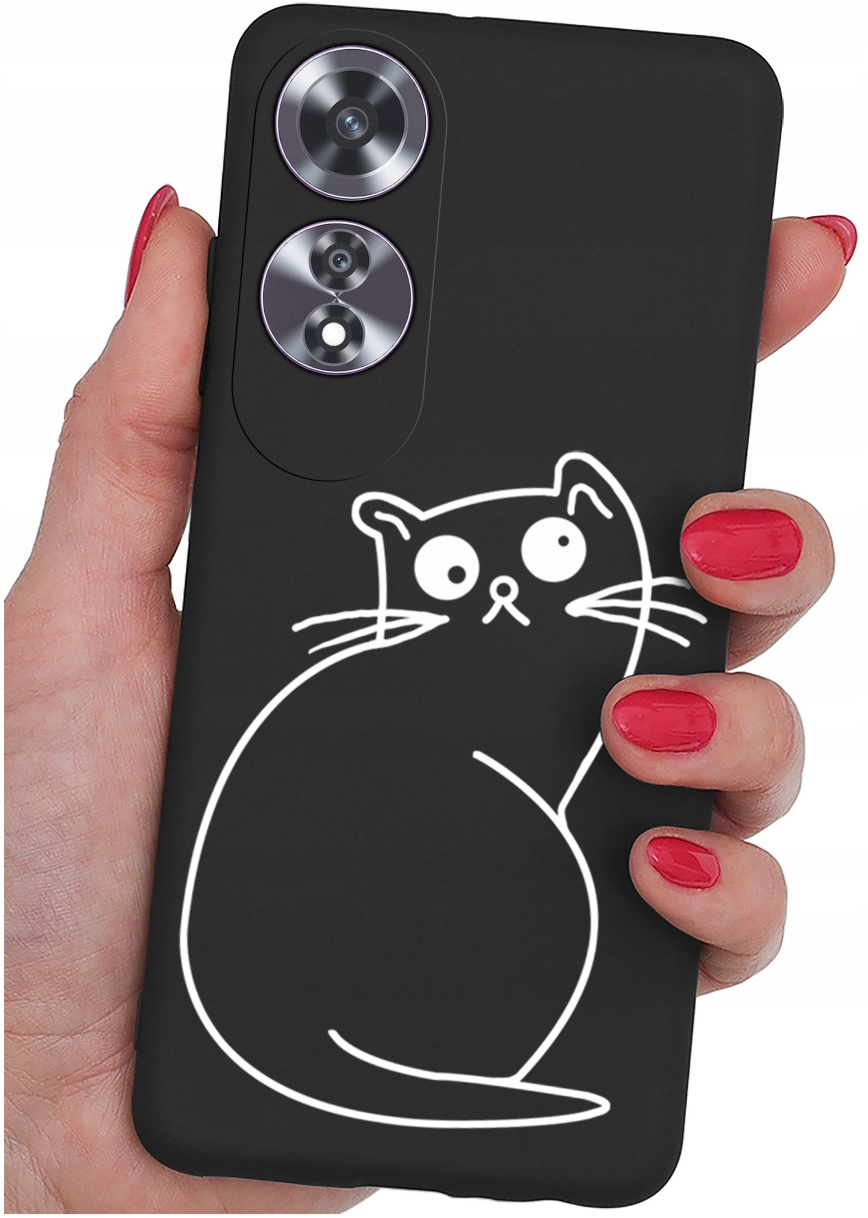 Etui do Oppo A60 4G WZORY |SILIKONOWE MATT CASE + SZKŁO 9H