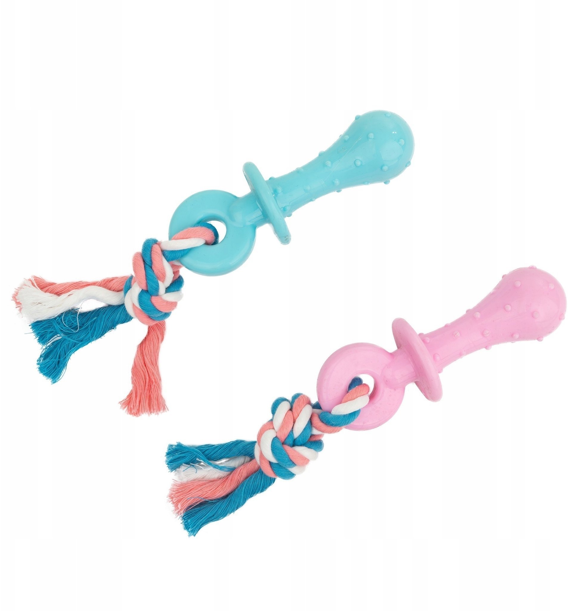 Barry King Zabawka dla psa smoczek 12, 5 cm z liną bawełnianą