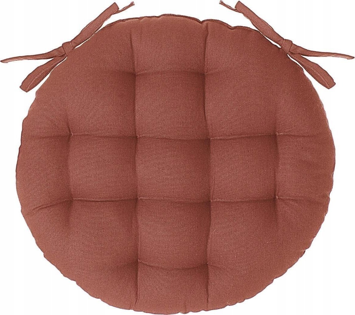 Atmosphera Okrągła poduszka na krzesło ROUND, Ø 38 cm, kolor pomarańczowy