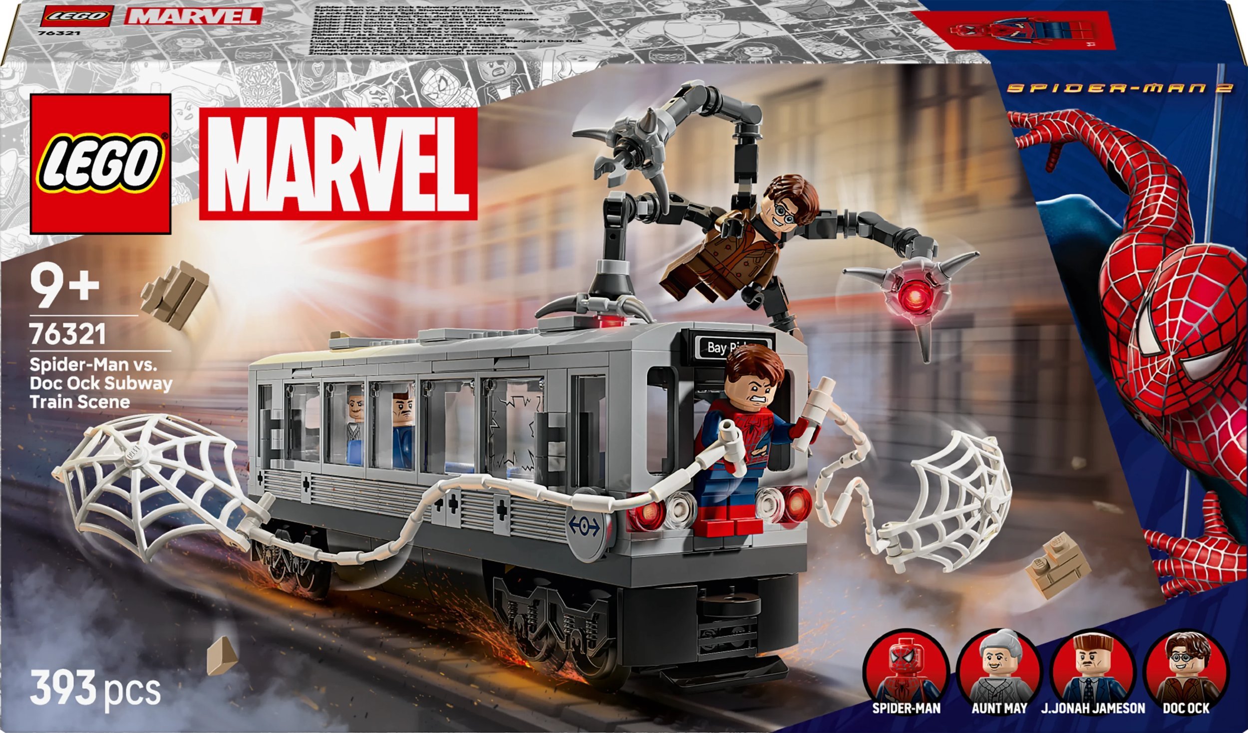 Marvel Spider-Man kontra Doc Ock — scena w metrze (76321)