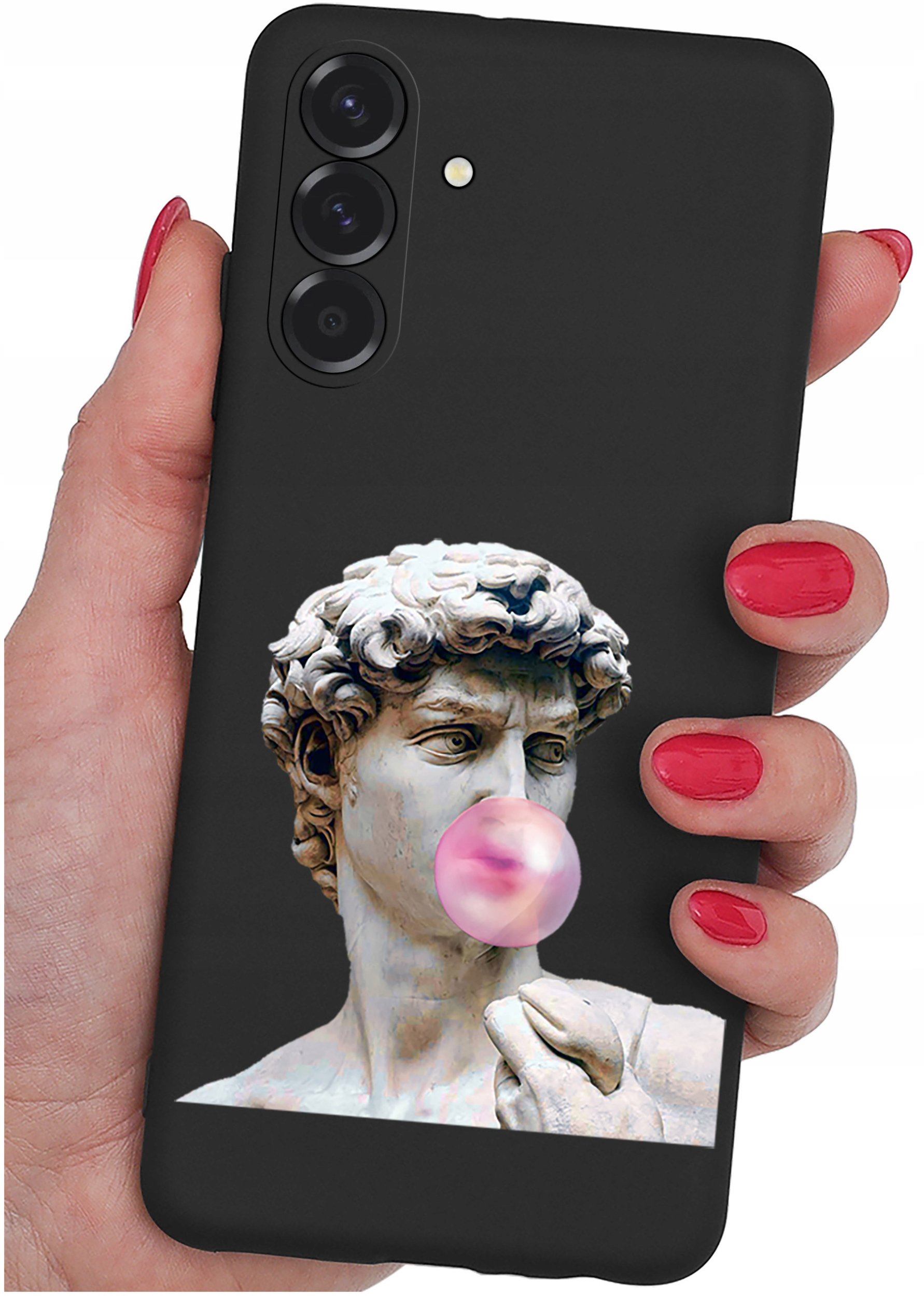 ETUI do Samsung A56 5G | WZORY | SILIKONOWE MATT CASE + SZKŁO 9H