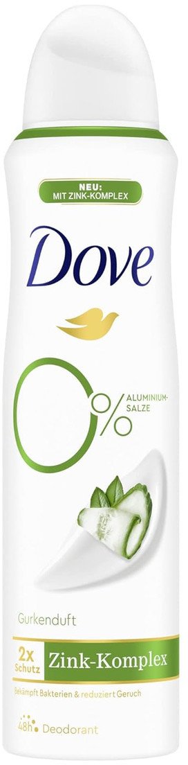 Dove Dezodorant w sprayu o zapachu ogórka z kompleksem cynku 150ml