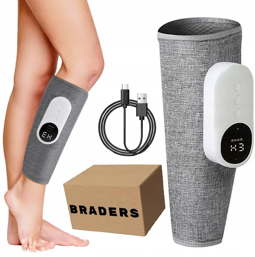 Masażer stóp i łydek z kompresją - fotel do masażu krążenia nóg Braders