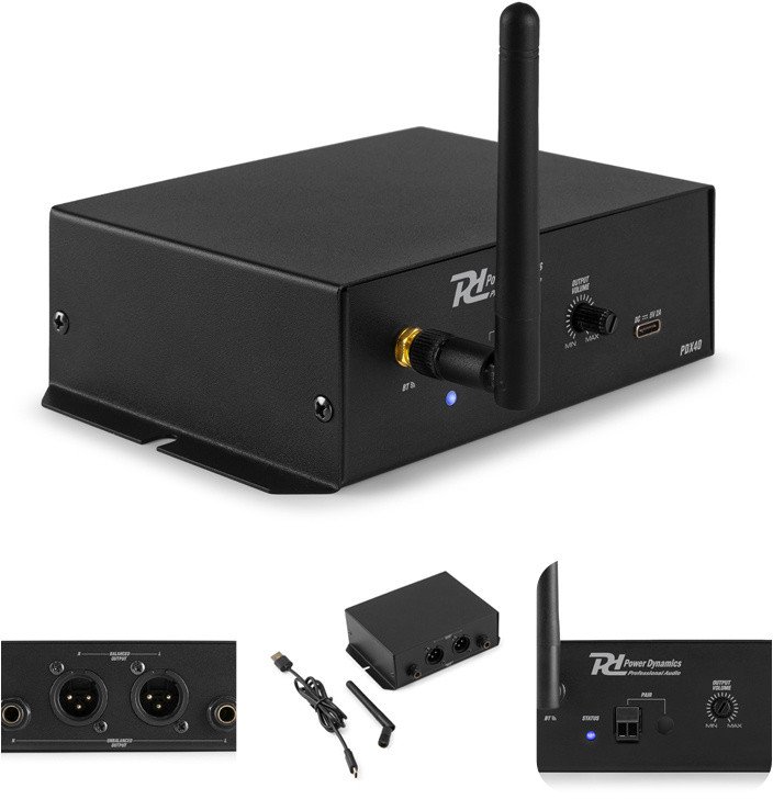 Odbiornik audio adapter bluetooth PDX40 Power Dynamics one size
