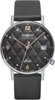 Zegarek Zeppelin damski Grace Lady 7441-2 Quarz antracytowy