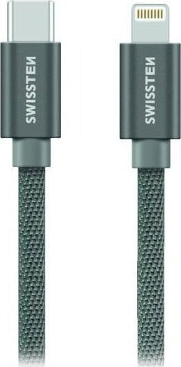 Swissten Kabel USB Typ C - Lightning 1,2m Szary (71525202)