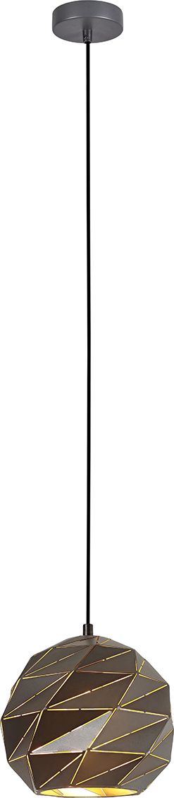 Lampa wisząca Italux Nowoczesna lampa sufitowa LED Ready grafitowa Italux Palermo PND-2424-1S-GR+GD