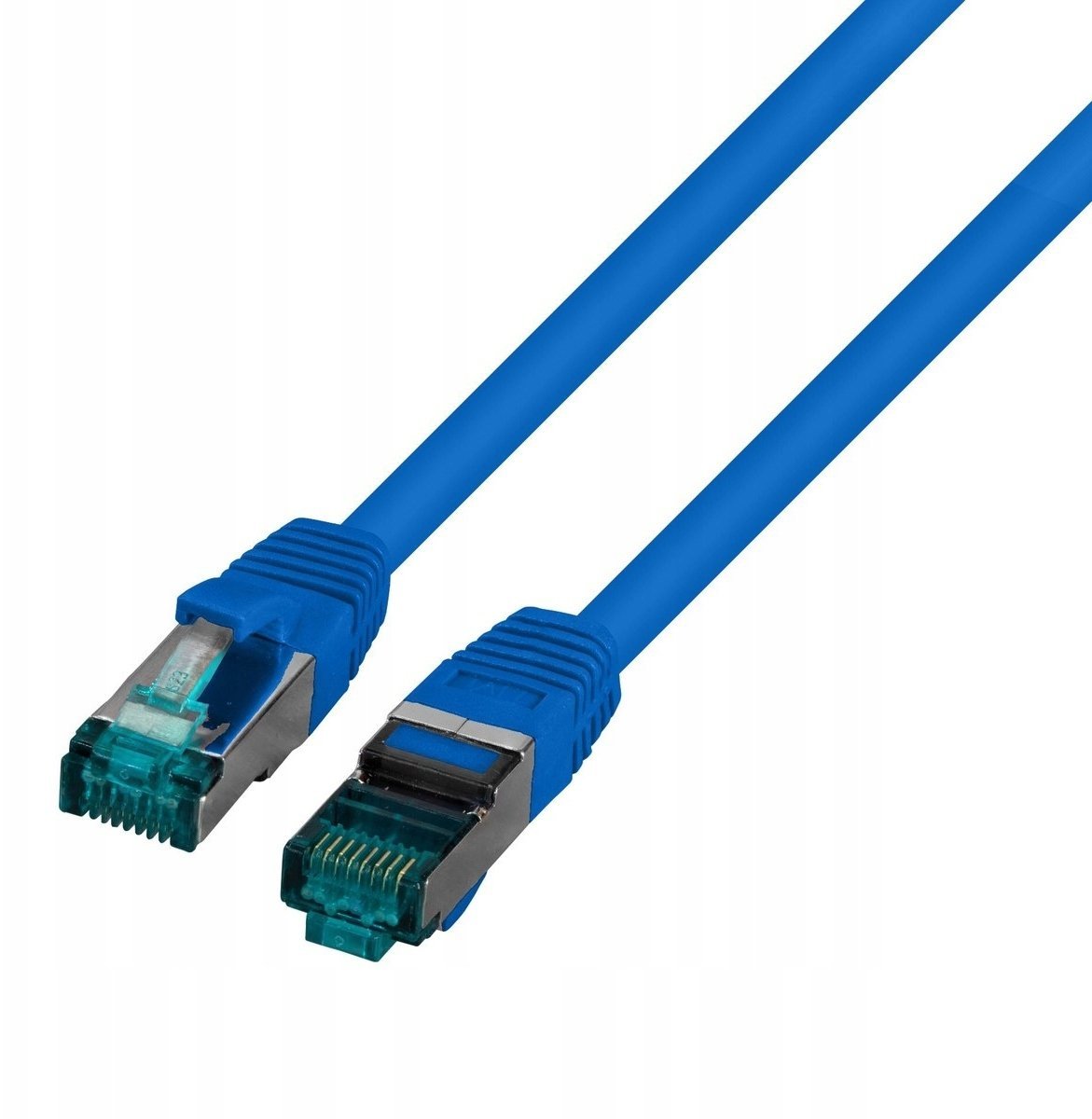 Kabel krosowy patchcord securityNET S/FTP kat.6A niebieski 3m LSZH PC-6ASFTPLSZH-BU3