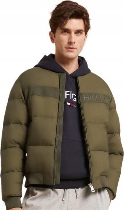 KURTKA MĘSKA TOMMY HILFIGER PUCHOWA BOMBERKA PILOTKA L