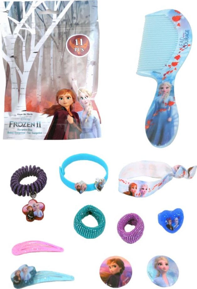 Euroswan Zestaw ozdoby do włosów gumki spinki Kraina Lodu 11el