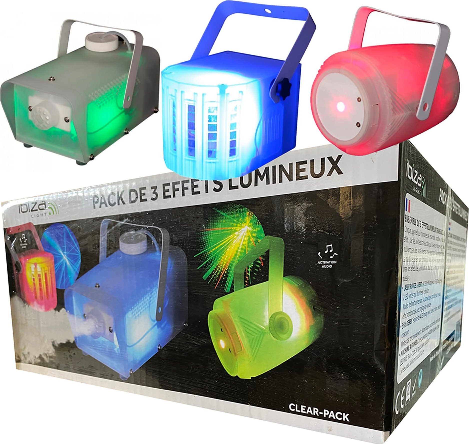 Ibiza Zestaw efektów świetlnych Ibiza Clear-Pack