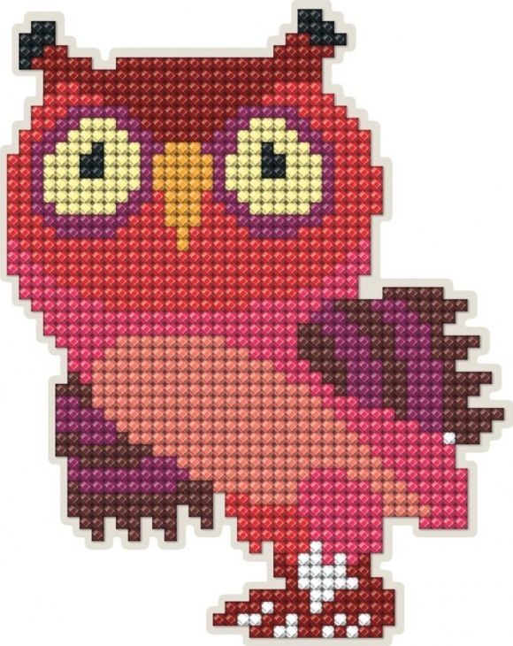 Collection D`Art Diamentowa Mozaika z magnesem Sowa 2