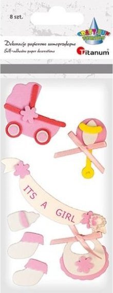 Titanum Naklejki piankowe 3D akcesoria noworodka 8szt
