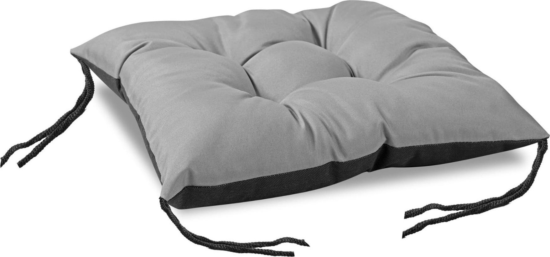 AIO Europe Poduszka ogrodowa szara na krzesło 42x42cm