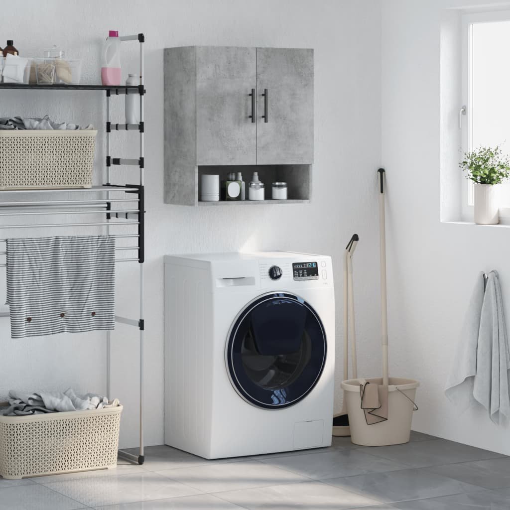 vidaXL Szafka wisząca, szarość betonu, 60x31x70 cm